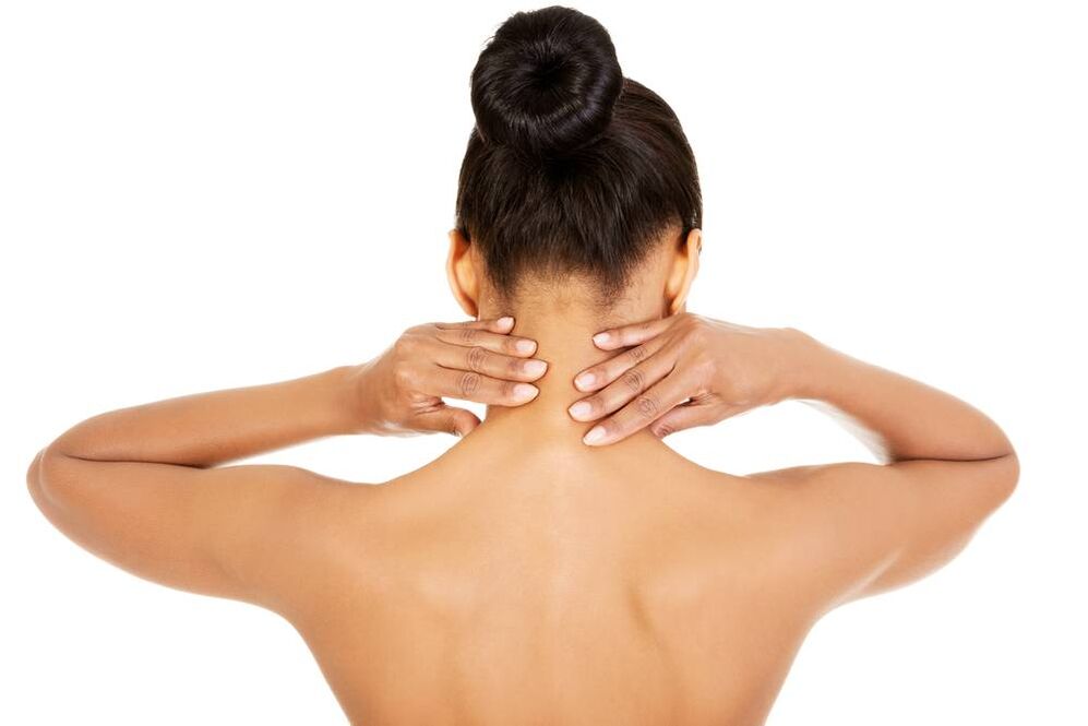 neck self massage with osteochondrosis